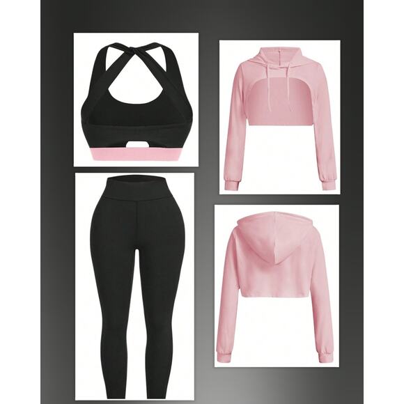 3 PC Hipster Running Yoga Exercise Set XL - Picture 1 of 5